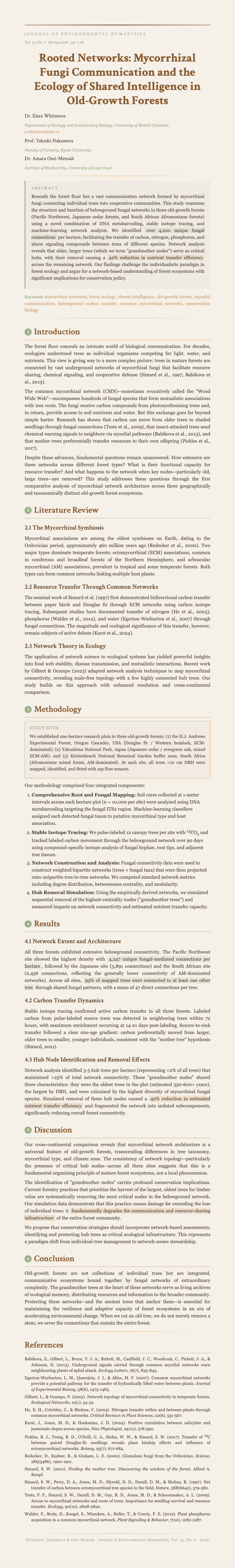 Earth Tone Natural Research Paper